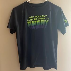 Hulk Marvel Youth XL Under Armour tee
